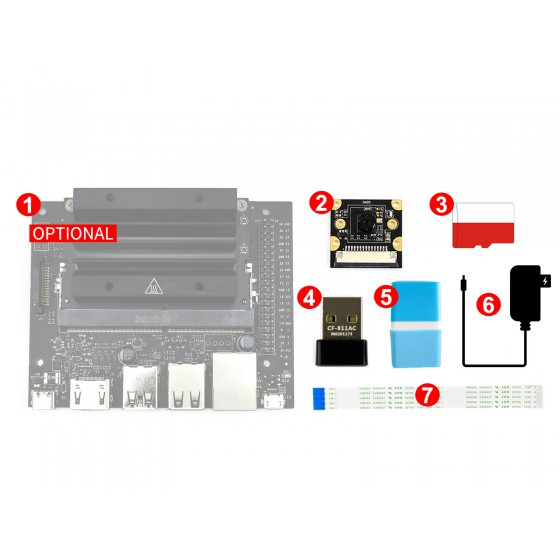 Jetson Nano 2GB Development Pack (Type B), for AI Vision Application