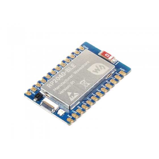 Waveshare RP2040-BLE Development Board, Raspberry Pi Microcontroller Development Board, Based On RP2040, Supports Bluetooth 5.1 Dual Mode
