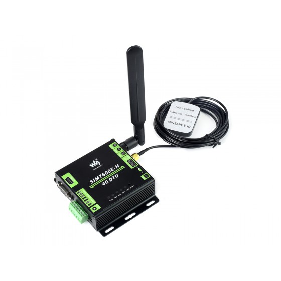 Industrial Grade SIM7600E-H 4G DTU, RS232/485/TTL to 4G LTE, GNSS, for China, Europe, the Middle East, Africa, South Korea