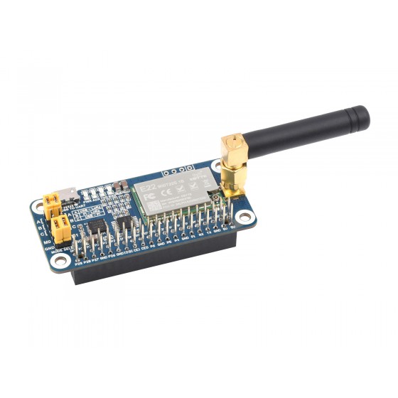 SX1262/SX1268 LoRa HAT for Raspberry Pi, UART Interface, Options For Frequency Band