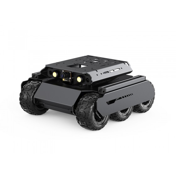 UGV Rover Open-source 6 Wheels 4WD AI Robot, Dual controllers, All-metal Body, Computer Vision, Suitable for Raspberry Pi 4B / Raspberry Pi 5