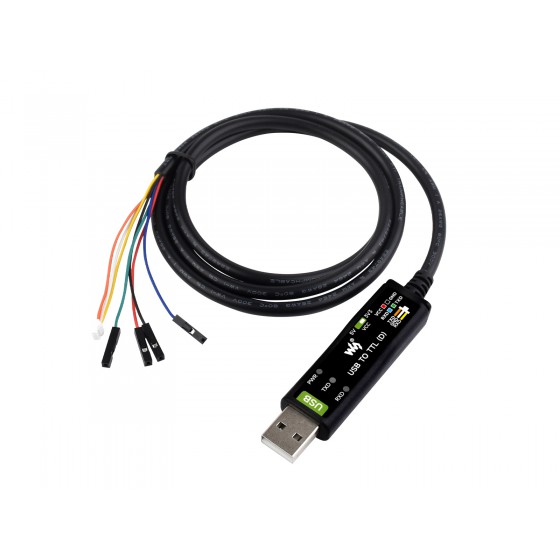 Industrial USB TO TTL (D) Serial Cable, Original FT232RNL Chip, Multi Protection Circuits, Multi Systems Support, Suitable For Raspberry Pi 5 Serial Port Debugging