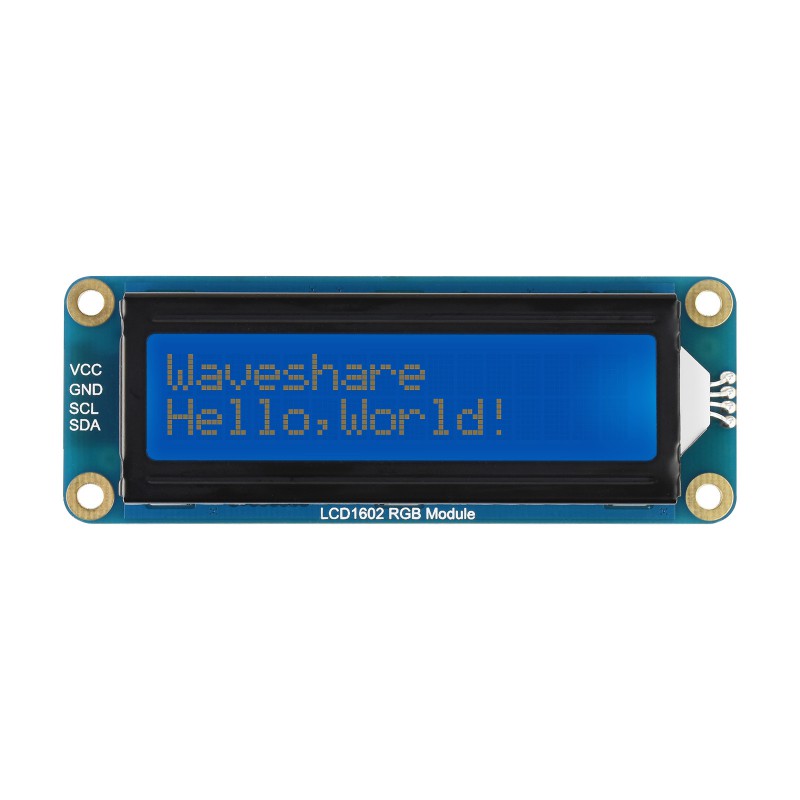 LCD1602 RGB 16x2 Characters LCD, RGB Backlight, 3.3V/5V, I2C Bus