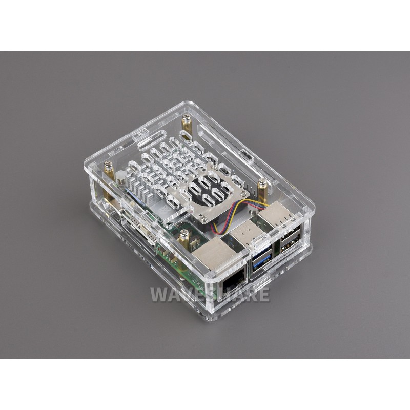 Clear Acrylic Case for Raspberry Pi 5, Supports installing Official Active  Cooler - HiTechChain