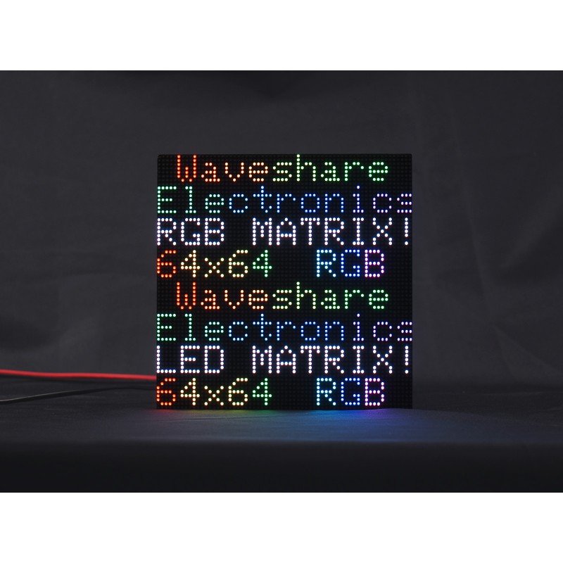full-color LED matrix panel, Pitch, 64x64 pixels, adjustable brightness |