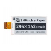 296×152, 2.66inch e-Paper E-Ink Raw Display Panel, Black / White