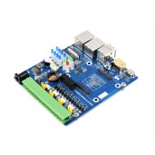 Dual ETH Quad RS485 Base Board (B) for Raspberry Pi Compute Module 4, Gigabit Ethernet, 4CH Isolated RS485