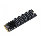 M.2 NGFF SATA to 5-Ch SATA3 Expander, JMB575 control chip