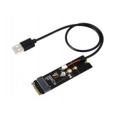 M.2 M KEY To A KEY Adapter, for PCIe Devices, Supports USB Conversion