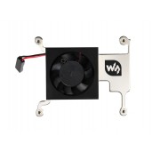 Low-Profile CPU Cooling Fan for Raspberry Pi 4B/3B+/3B, with Aluminum Alloy Bracket