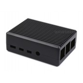 Aluminum Stripe Grooved Case for Raspberry Pi 4, Inner Heatsink Pillars