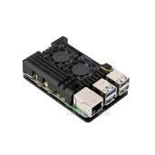 Aluminium Alloy Case for Raspberry Pi 5, Dual Cooling Fans