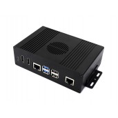 Multi-functional All-in-one  Mini-Computer Kit Designed for Raspberry Pi 5 (NOT included), Aluminum Alloy Case, Options for Inside PCIe adapter board