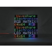 Flexible RGB full-color LED matrix panel, 3mm Pitch, 64x64 pixels, adjustable brightness and bendable PCB