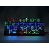 RGB Full-Color LED Matrix Panel, 4mm Pitch, 64×32 Pixels, Adjustable Brightness