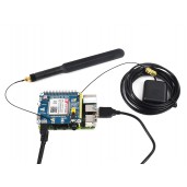 SIM7600E LTE Cat-1 HAT for Raspberry Pi, 3G / 2G / GNSS as well, for Southeast Asia, West Asia, Europe, Africa
