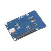 Cat-1/GNSS HAT for Raspberry Pi, Based On SIM7670G module, Global Multi-band LTE 4G Cat-1 support, GNSS positioning, 3x USB 2.0 extended ports