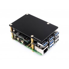 PCIe to M.2 4G/5G And USB 3.2 HAT for Raspberry Pi 5, Compatible with SIMCom/Quectel 4G/5G modules, Raspberry Pi 5 HAT, High-speed Networking