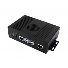 Multi-functional All-in-one  Mini-Computer Kit Designed for Raspberry Pi 5 (NOT included), Aluminum Alloy Case, Options for Inside PCIe adapter board