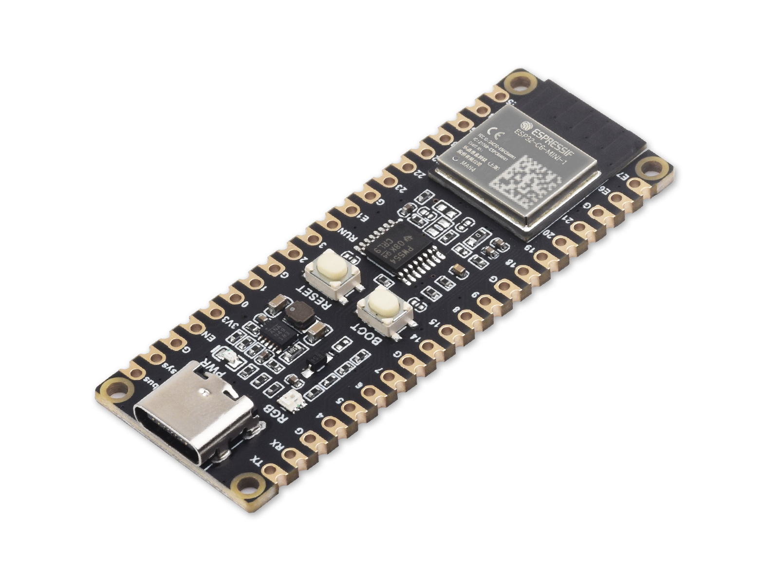 ESP32-C6 Microcontroller, WiFi 6 Development Board, 160MHz Single-core  Processor, ESP32-C6-MINI-1 Module