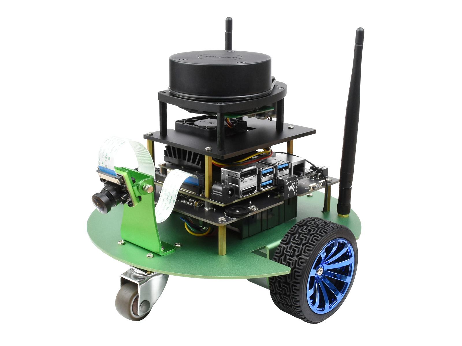 JetBot Professional Version ROS AI Kit, Dual Controllers AI Robot