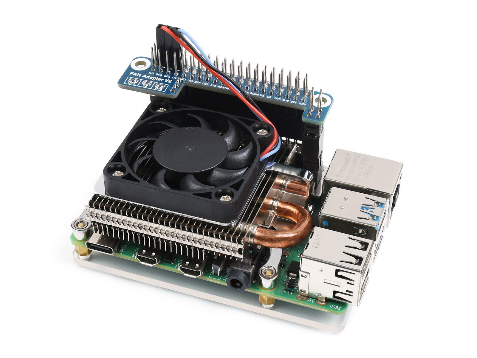 Ultra Thin ICE Tower Cooling Fan - for Raspberry Pi 4B