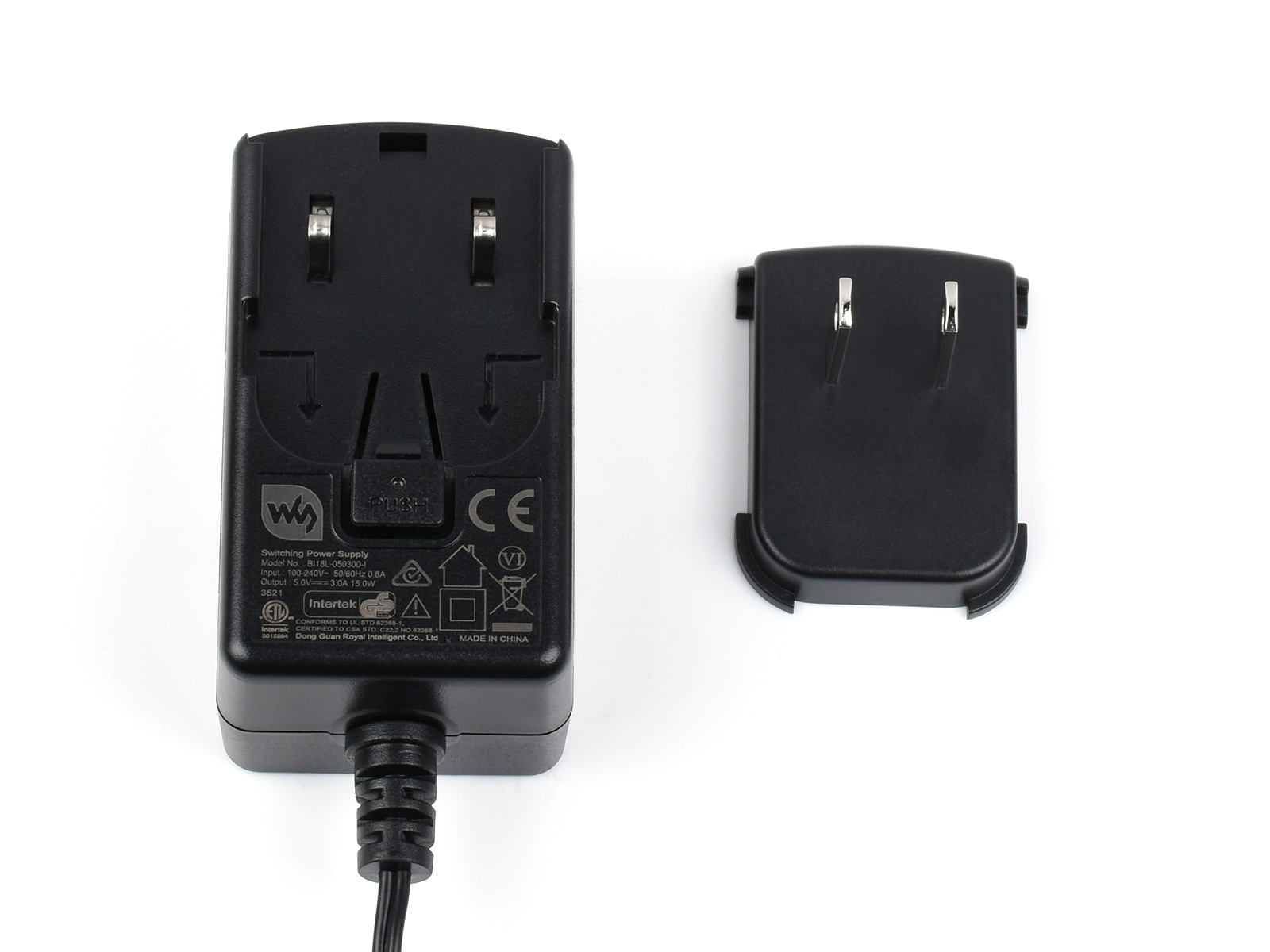 5V 3A USB PSU - 1 x USB Port - Micro Robotics