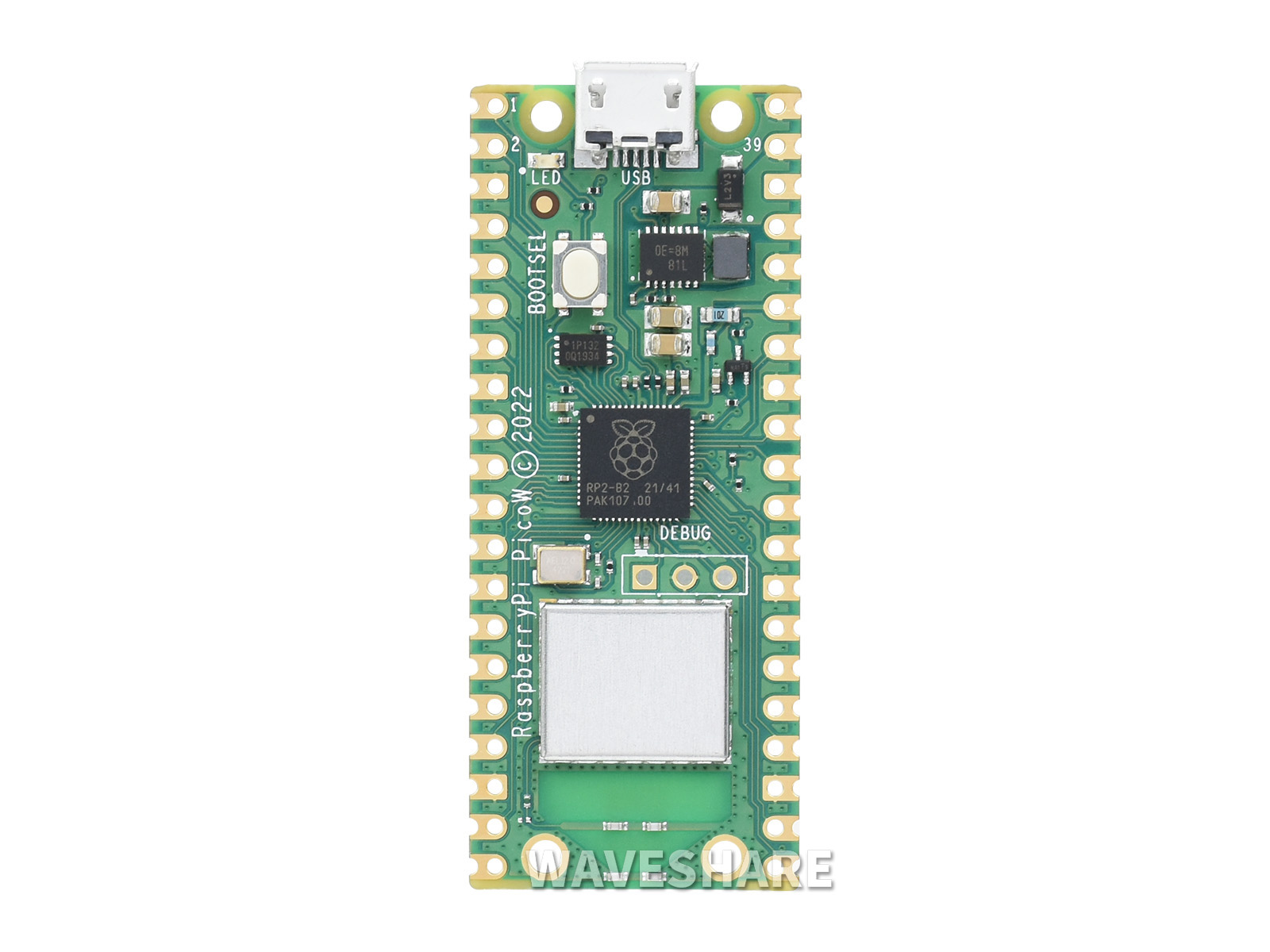 Pre-Soldered Header Raspberry Pi Pico MicrocontrollerDevelopment Board  Based on Raspberry Pi RP2040 Chip,Dual-Core ARM Cortex M0+ Processor,  Flexible