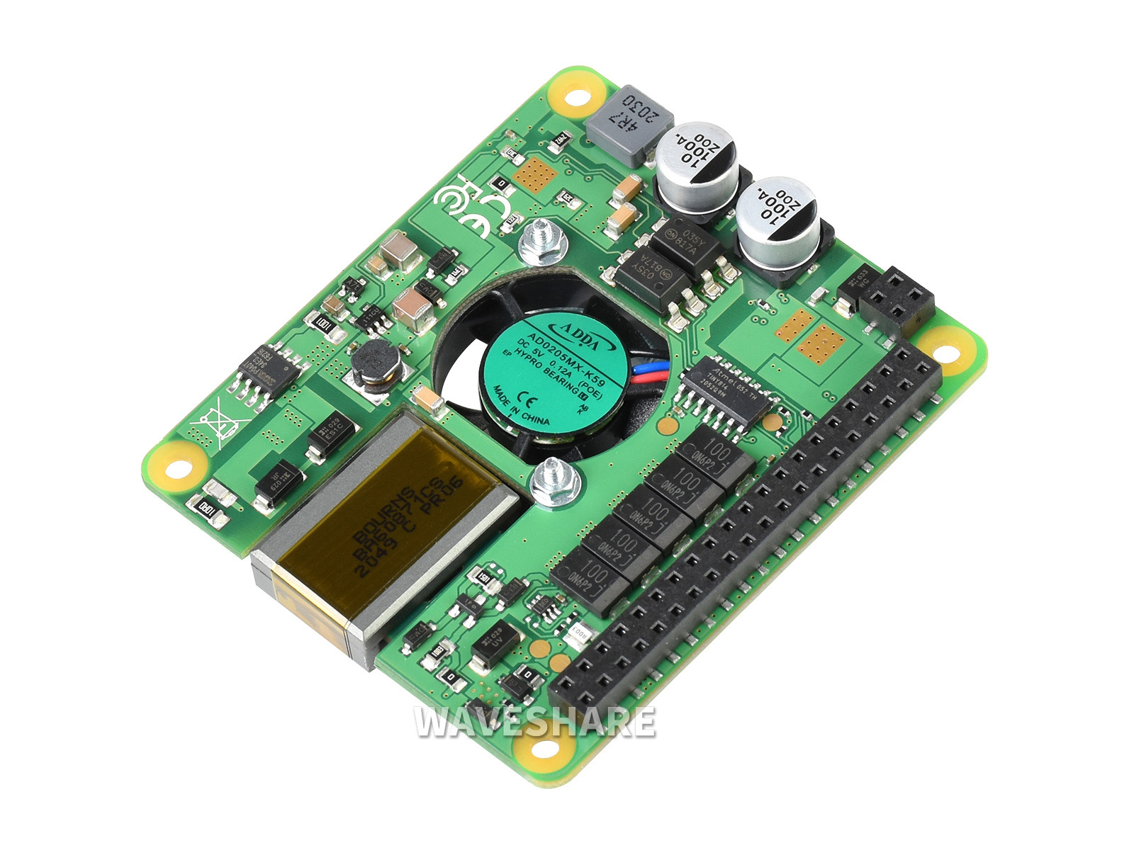 Boitier compatible POE HAT pour Raspberry PI 4 B - Letmeknow