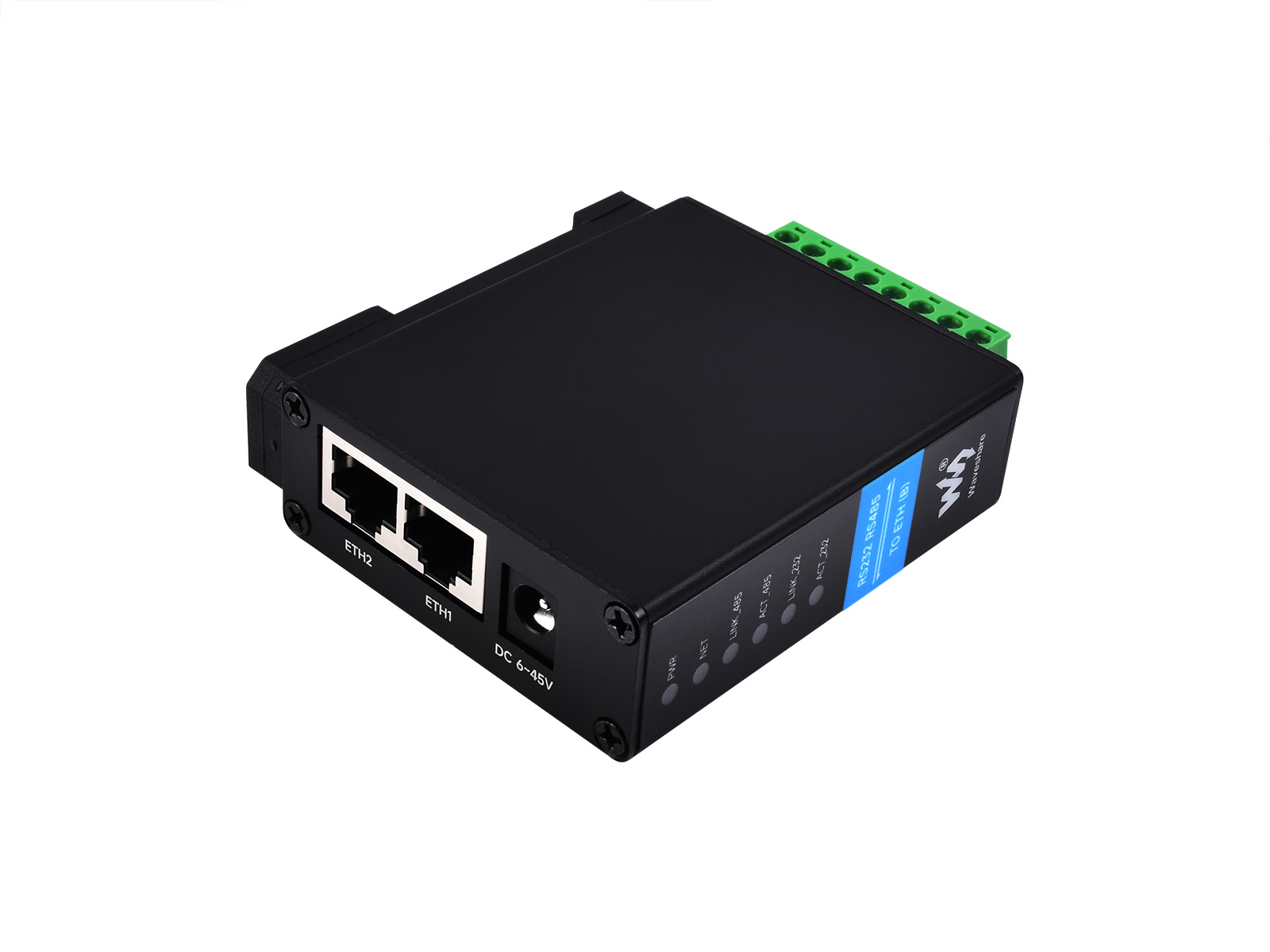 waveshare RS485 to Ethernet Converter Industrial Serial Device Server  TCP/IP to Serial Module Support Modbus Gateway, MQTT/JSON to Modbus, and  TCP