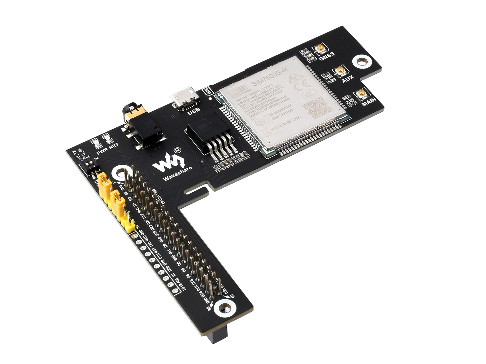 4G/3G/2G/GNSS Expansion Board for Jetson Nano, Based on SIM7600G-H 