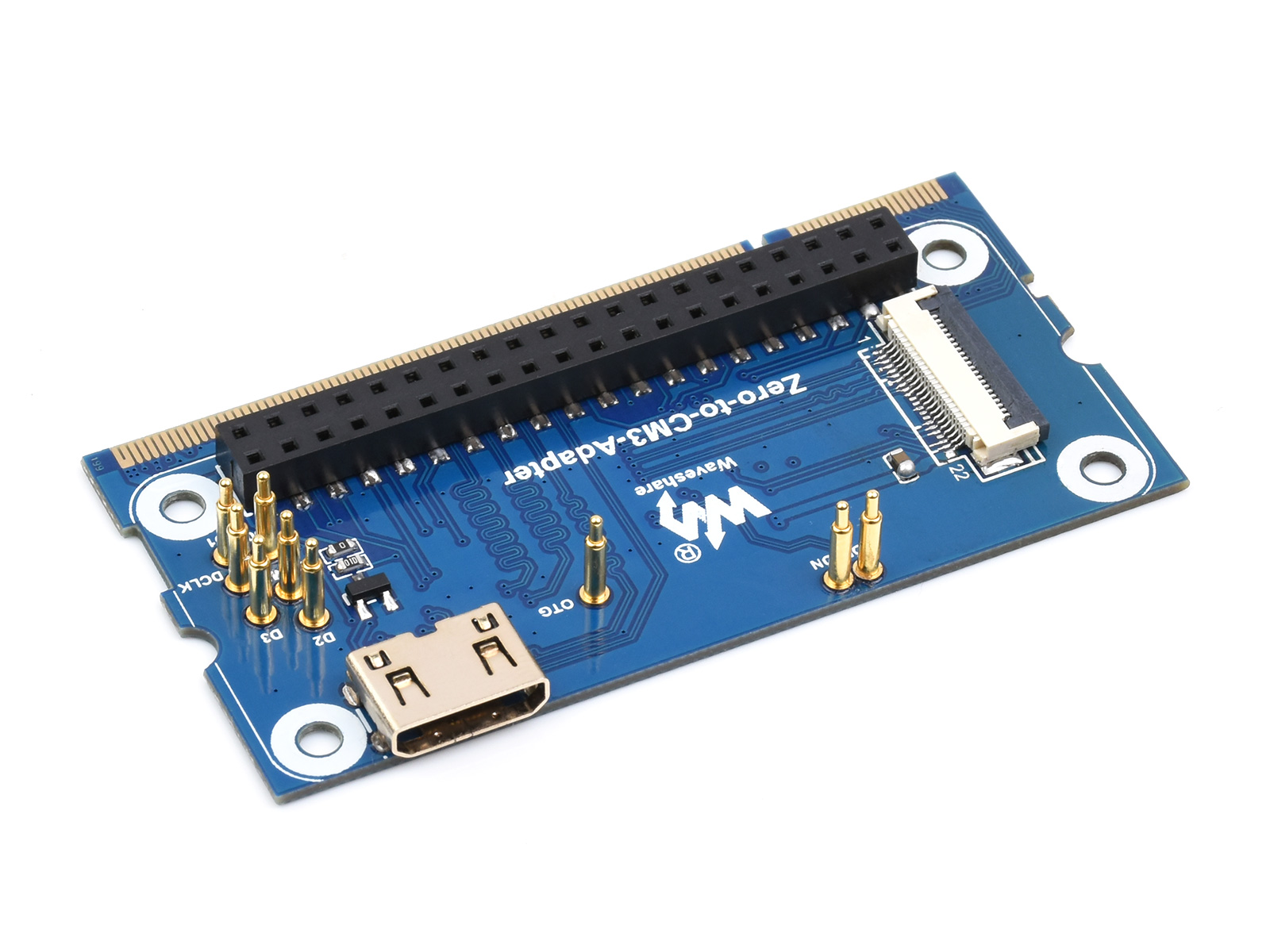 waveshare Pi Zero to Raspberry Pi 3B/B+ Adapter,Based on Raspberry Pi Zero  to Reproduce The Original Appearance of The 3B Series,Alternative Solution