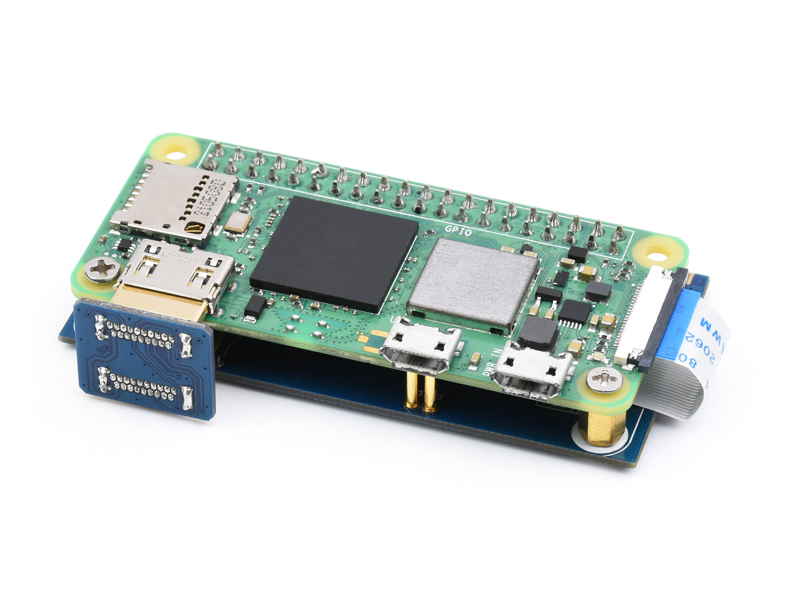 waveshare Pi Zero to Raspberry Pi 3B/B+ Adapter,Based on Raspberry Pi Zero  to Reproduce The Original Appearance of The 3B Series,Alternative Solution